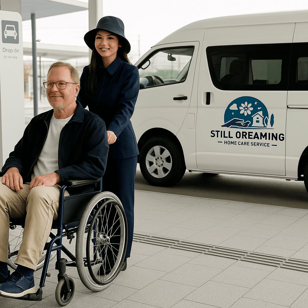 車椅子での乗車サポート